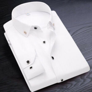 men's shirts cotton smart casual long sleeve white solid shirt slim male social business formal shirt brand soft cozy