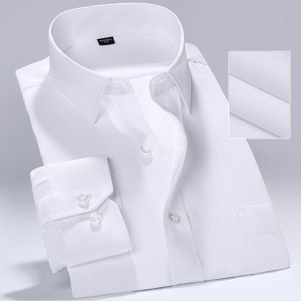 men's shirts men's fashion long sleeve slim shirt business casual formal work wear shirt cotton pure color