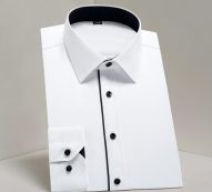 men’s shirts new men’s long sleeve shirts fashion slim upscale business casual professional wear