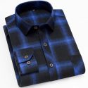 men’s shirts new men’s long sleeve square collar plaid shirt fashion slim shirts upscale casual business