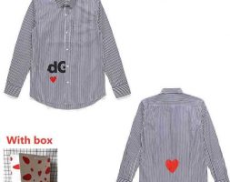 men’s shirts women’s long sleeve casual shirts letter printed hip hop style clothes with label box