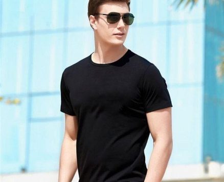 mens t shirts fashion casual t shirts mens black t shirts short-sleeved womens casual street clothes-q006