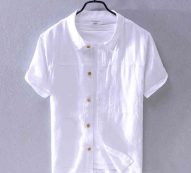 men’s t-shirts summer fashion linen short-sleeved trend loose breathable shirt mens brand casual shirts for men camisa chemise s3ed