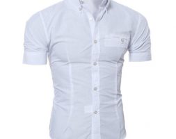 missky 2020 new summer thin men casual shirt regular cotton shirt men short sleeve big size breathable office dress shirts