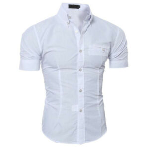 missky 2020 new summer thin men casual shirt regular cotton shirt men short sleeve big size breathable office dress shirts