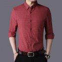 mrmt 2020 brand new autumn men’s shirt pure cotton plaid shirt for male long sleeves casual