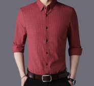 mrmt 2020 brand new autumn men’s shirt pure cotton plaid shirt for male long sleeves casual