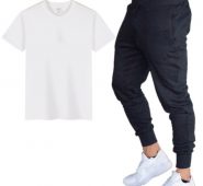 new 2020 designer summer men t shirt sets+pants two pieces sets casual mens t shirt joggers skinny pants gyms fitness sweatpants men set