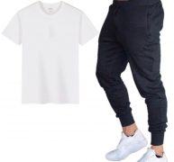 new 2020 designer summer men t shirt sets+pants two pieces sets casual mens t shirt joggers skinny pants gyms fitness sweatpants men set