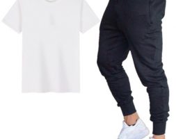 new 2020 designer summer men t shirt sets+pants two pieces sets casual mens t shirt joggers skinny pants gyms fitness sweatpants men set