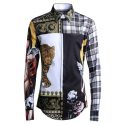 new arrival printed men fashion shirts turn-down collar casual single breasted long sleeve shirts plus size m l xl 2xl 3xl 4xl