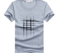 new arrival summer men t-shirt style short sleeve simple creative design disorder box cross word print cotton men brand tee