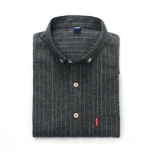 new autumn men casual shirts striped fashion cotton button-down long sleeve slim fit business men dress shirts with pocket