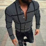 new men plaid shirt long sleeve mens blouse business casual shirts 2020 vintage button shirts men breathable camisa masculina
