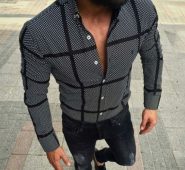 new men plaid shirt long sleeve mens blouse business casual shirts 2020 vintage button shirts men breathable camisa masculina