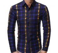 new men’s plaid fashion shirt coloured shirts business long sleeve shirts