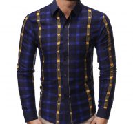 new men’s plaid fashion shirt coloured shirts business long sleeve shirts