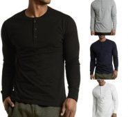 new mens t-shirts long sleeve cotton slim fit tee soft casual button autumn spring t-shirts s-2xl