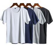 new style men t-shirts gym waterproof fitness bodybuilding o neck t shirt sweatshirts basic tee solid short sleeve 2019