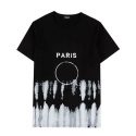 new stylist mens t shirt fashion t-shirt women fashion printed tee casual mens breathable crew neck shirt 2 colors size s-2xl