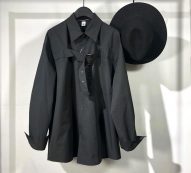 owen seak men casual shirt gothic men’s clothing hip hop tees autumn oversized high streetwear long sleeves black shirt