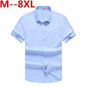 plus size 10xl 8xl 6xl 2020 men casual shirt summer european style new fashion floral printed short sleeve business male shirts