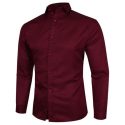 plus size formal men’s shirt dress blouse male long-sleeved solid color business casual shirt for men white black pink