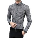 recommend 2018 good quality tuxedo shirt turn down collar long sleeve business formal mens dress shirts solid men ‘s blouse