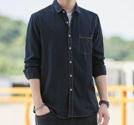 shirts new arrivals men male shirt solid long sleeve british style cotton men’s shirt office