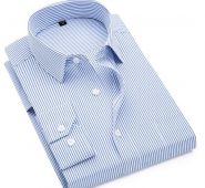 spring men striped shirt work business long sleeve shirts shirt classic striped male social dress shirts purple blue business