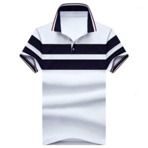 summer cotton shirt men's shirts stripe short sleeve 2020 new men slim fit t-shirts fashion streetwear tees1