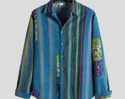 summer men’s shirts ethnic style vintage printing short sleeve loose korean clothes casual linen shirts men camisa masculina