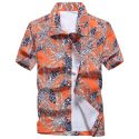 summer shirt men hawaiian shirt print plus size 5xl casual loose shirts quick dry holidays beach men camisa masculina