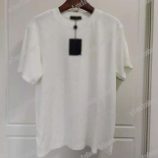 t 21ss men printed shirts emboss letter clothes short sleeve mens tag letters polo black white blue brown