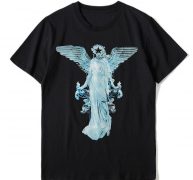 t print mens pattern shirts black fashion men women short sleeve tees s-xl