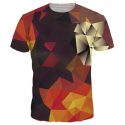 t-shirt 3d men/women shirts summer tees print color blocks t shirt fashion tshirts