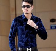 thickening men’s shirts british style long-sleeve shirts male slim winter full sleeve casual clothes men’s dress shirt