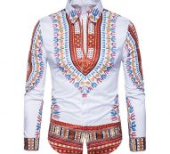 traditional african dashiki shirt men 2017 3d print men shirt long sleeve slim fit male shirts casual coon mens dress shirts
