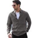 vintage men’s shirt camisa summer linen solid long sleeve male blouse new style comfortable linen shirt men blouse