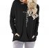 women’s fashion faith print shirt women casual female long sleeve cotton letter pocket cable sweat t-shirt femme funny