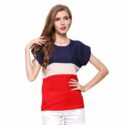 women’s fashion t-shirts for women summer stripe female t-shirt chiffon short sleeve casual de mujer