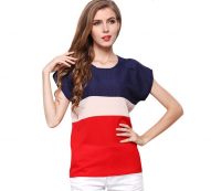 women’s fashion t-shirts for women summer stripe female t-shirt chiffon short sleeve casual de mujer