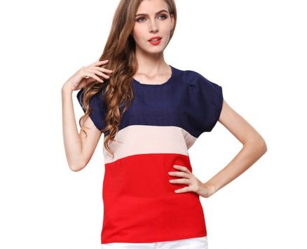 women’s fashion t-shirts for women summer stripe female t-shirt chiffon short sleeve casual de mujer