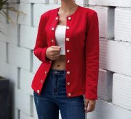 women’s jackets winter warm women double-breasted long sleeve jacket ladies office wear coat female casual outerwear #8121 z9m9