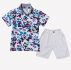 Ericdress Fashionable Print Shirt Knee Length Pants 2-Pcs Boys Suit