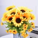 1 Bundle Sunflower Artificial Flower With 13pcs Head