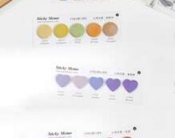 100pcs Random Heart Shaped Sticky Note