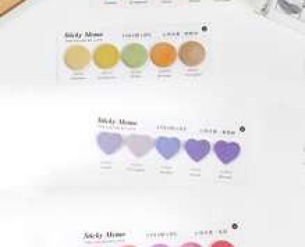 100pcs Random Heart Shaped Sticky Note