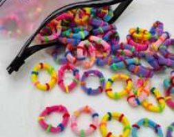100pcs Simple Hair Tie