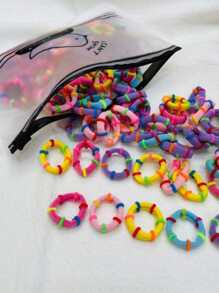 100pcs Simple Hair Tie